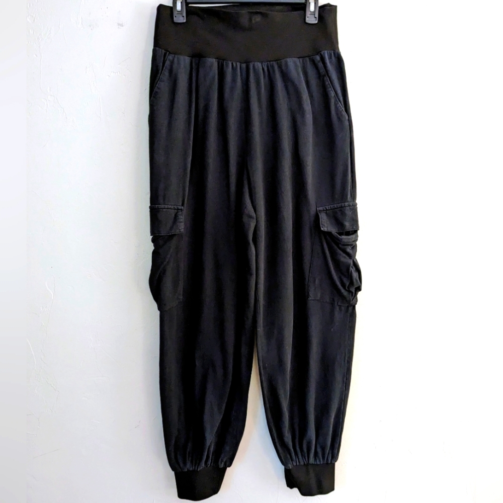 PLANET by Lauren G Easy Cargo Pants – Black – Size 2 (Fits 10–14))